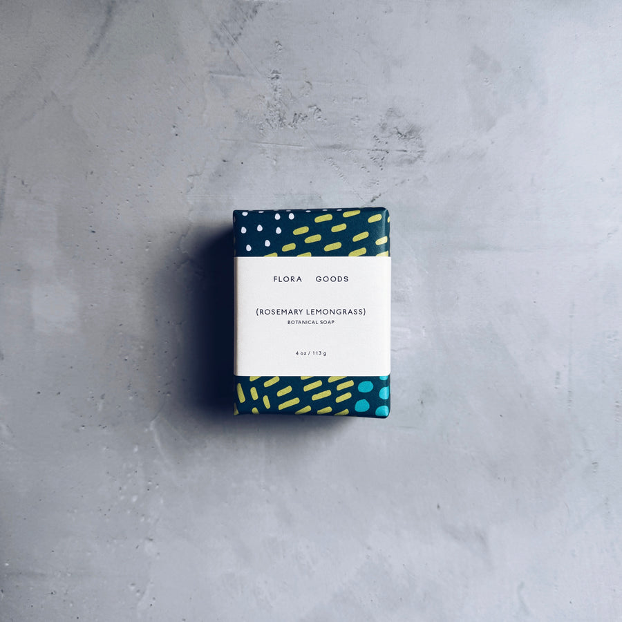 rosemary lemongrass cold process soap | flora goods