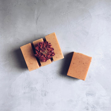 coconut rose cold process soap | flora goods