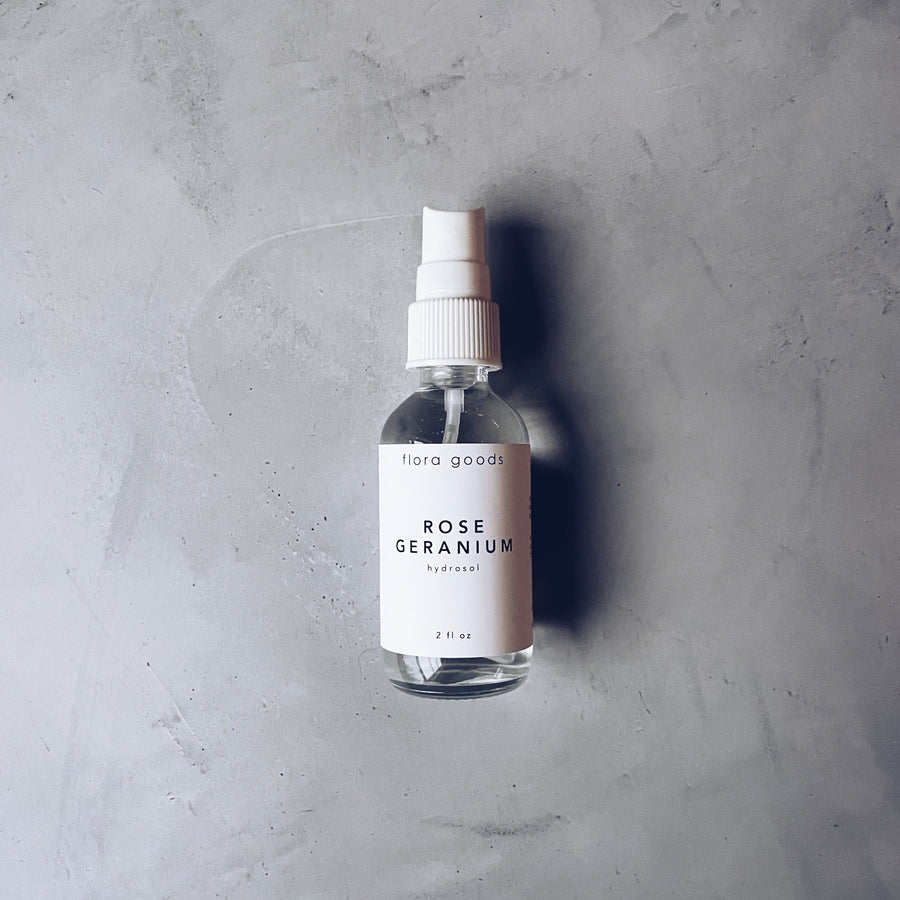 ROSE GERANIUM HYDROSOL | flora goods