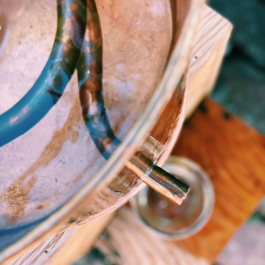 Copper alembic hydrosol distillation